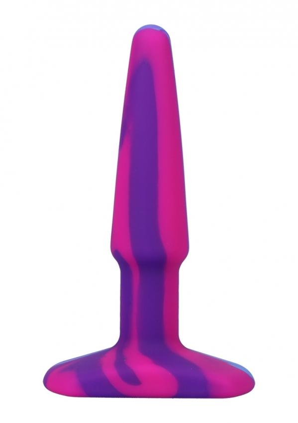 A-play-Groovy-Analni-kolik-10-cm-ruzovafialovamodra A-play - Groovy Anální kolík 10 cm - růžová/fialová/modrá