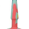A-play - Groovy Anální kolík 10 cm - žlutá/zelená/modrá