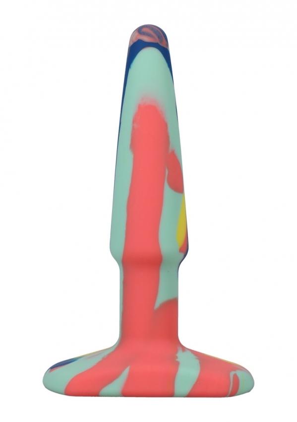 A-play-Groovy-Analni-kolik-10-cm-zlutazelenamodra A-play - Groovy Anální kolík 10 cm - žlutá/zelená/modrá