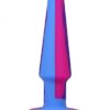 A-play - Groovy Anální kolík 12 cm - růžová/fialová/modrá