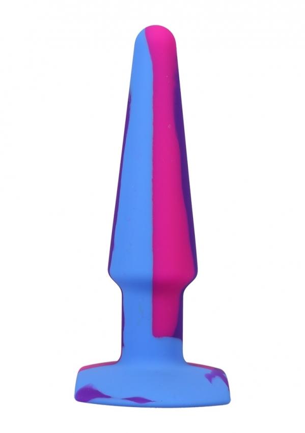 A-play-Groovy-Analni-kolik-12-cm-ruzovafialovamodra-2 A-play - Groovy Anální kolík 12 cm - růžová/fialová/modrá
