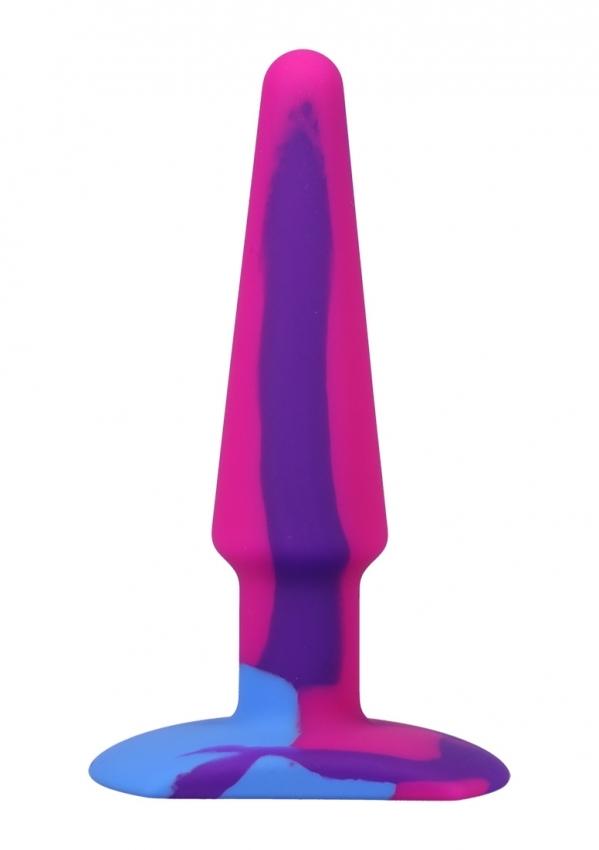 A-play-Groovy-Analni-kolik-12-cm-ruzovafialovamodra A-play - Groovy Anální kolík 12 cm - růžová/fialová/modrá