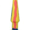 A-play - Groovy Anální kolík 12 cm - žlutá/zelená/modrá