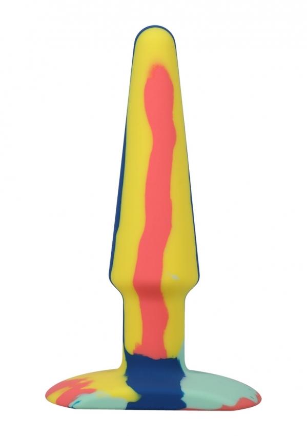 A-play-Groovy-Analni-kolik-12-cm-zlutazelenamodra A-play - Groovy Anální kolík 12 cm - žlutá/zelená/modrá