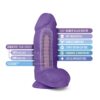 AuNaturel Bold chub Dildo XXL šířka - fialové