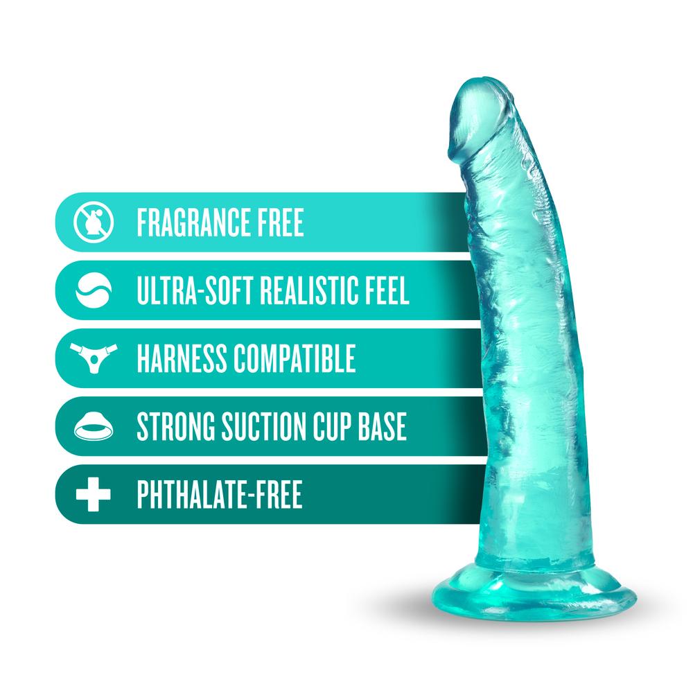 B-Yours-plus-Dildo-s-prisavkou-19-cm-tyrkysove-6 B Yours plus Dildo s přísavkou 19 cm - tyrkysové