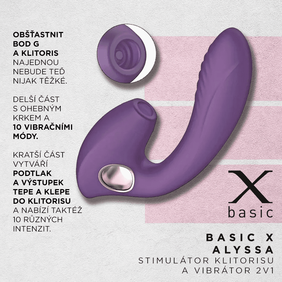 BASIC-X-Alyssa-stimulator-klitorisu-a-vibrator-2v1-zeleny-2 BASIC X Alyssa stimulátor klitorisu a vibrátor 2v1 zelený
