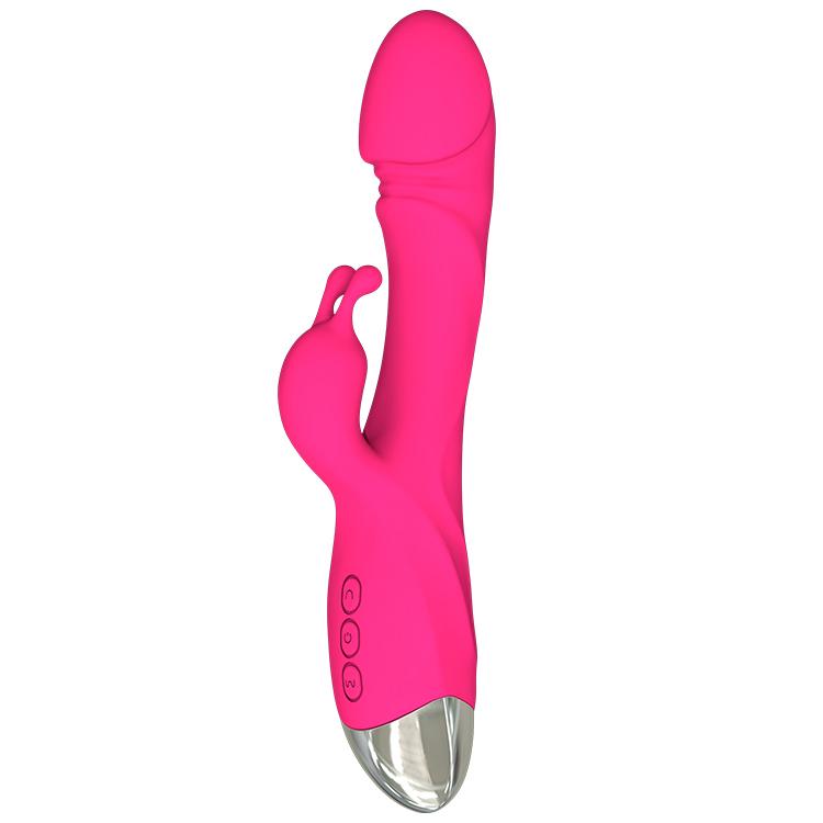 BASIC-X-Axel-rabbit-vibrator-ruzovy BASIC X Axel rabbit vibrátor růžový