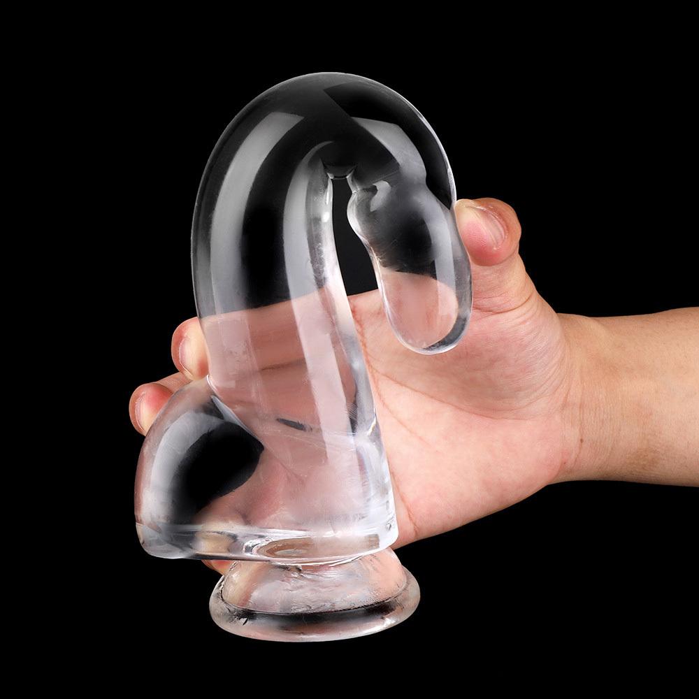 BASIC-X-Cesar-transparentni-penis-s-prisavkou-L-4 BASIC X Cesar transparentní penis s přísavkou L