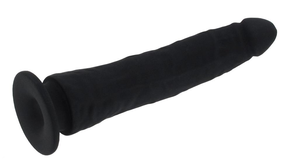 BASIC-X-Elio-silikonove-dildo-s-prisavkou-cerne-2 BASIC X Elio silikonové dildo s přísavkou černé