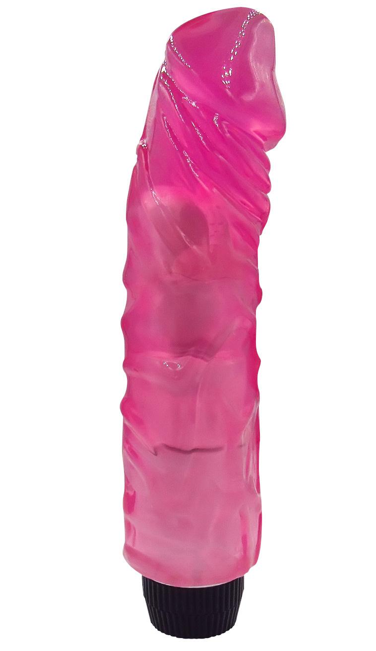 BASIC-X-Francisco-realisticky-gelovy-vibrator-ruzovy BASIC X Francisco realistický gelový vibrátor růžový