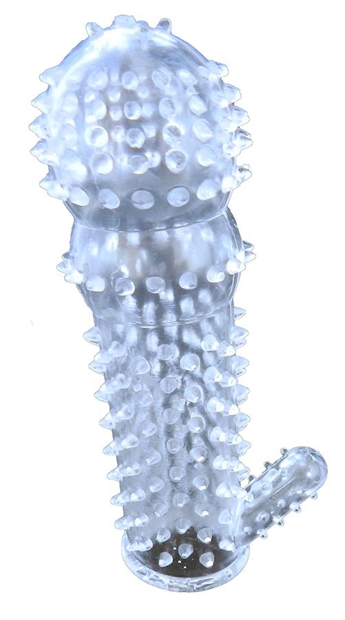 BASIC-X-Palanga-stimulacni-navlek-na-penis-transparentni BASIC X Palanga stimulační návlek na penis transparentní