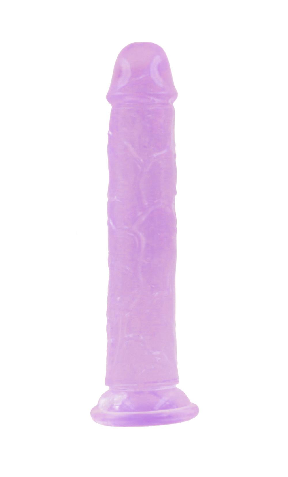 BASIC-X-Perry-gelove-dildo-s-prisavkou-fialove-vel.-M-2 BASIC X Perry gelové dildo s přísavkou fialové vel. M