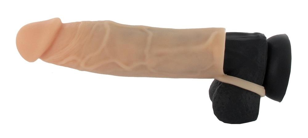 BASIC-X-Realisticky-zvetsujici-navlek-na-penis-M-telovy-12 BASIC X Realistický zvětšující návlek na penis M - tělový
