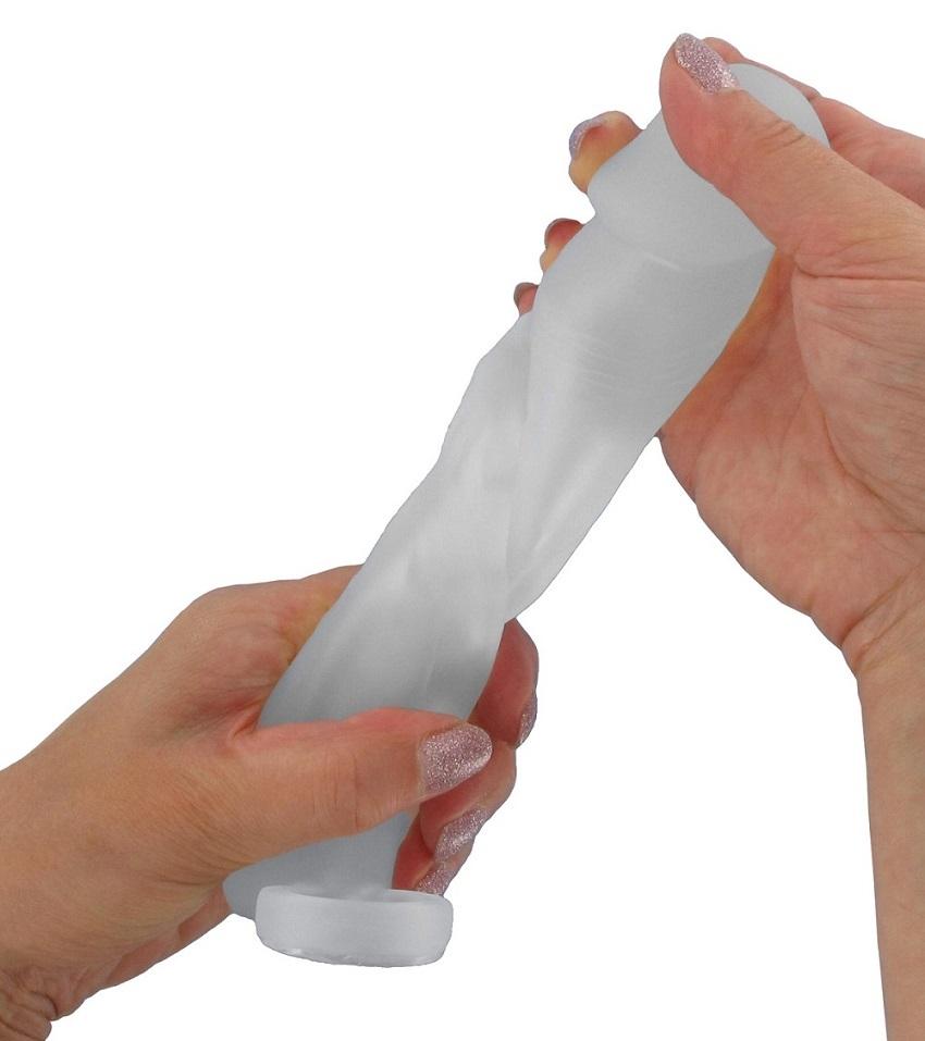 BASIC-X-Realisticky-zvetsujici-navlek-na-penis-M-transparentni-4 BASIC X Realistický zvětšující návlek na penis M - transparentní