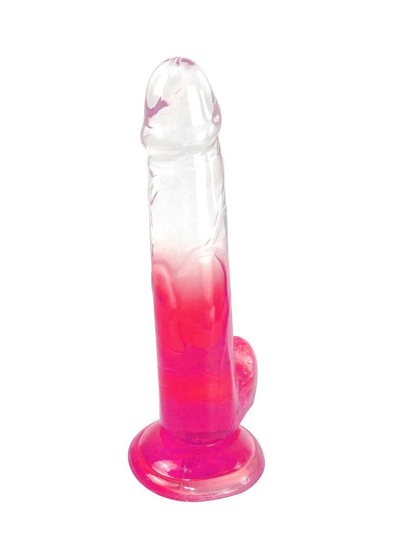 BASIC-X-Rocco-ruzovy-penis-s-prisavkou-M-4 BASIC X Rocco - růžový penis s přísavkou M