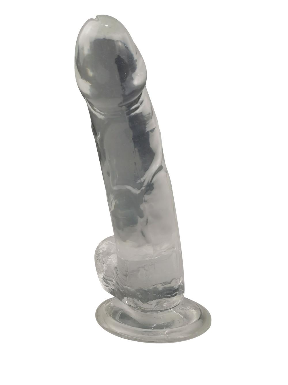 BASIC-X-Rocco-transparentni-penis-s-prisavkou-M-10 BASIC X Rocco transparentní penis s přísavkou M
