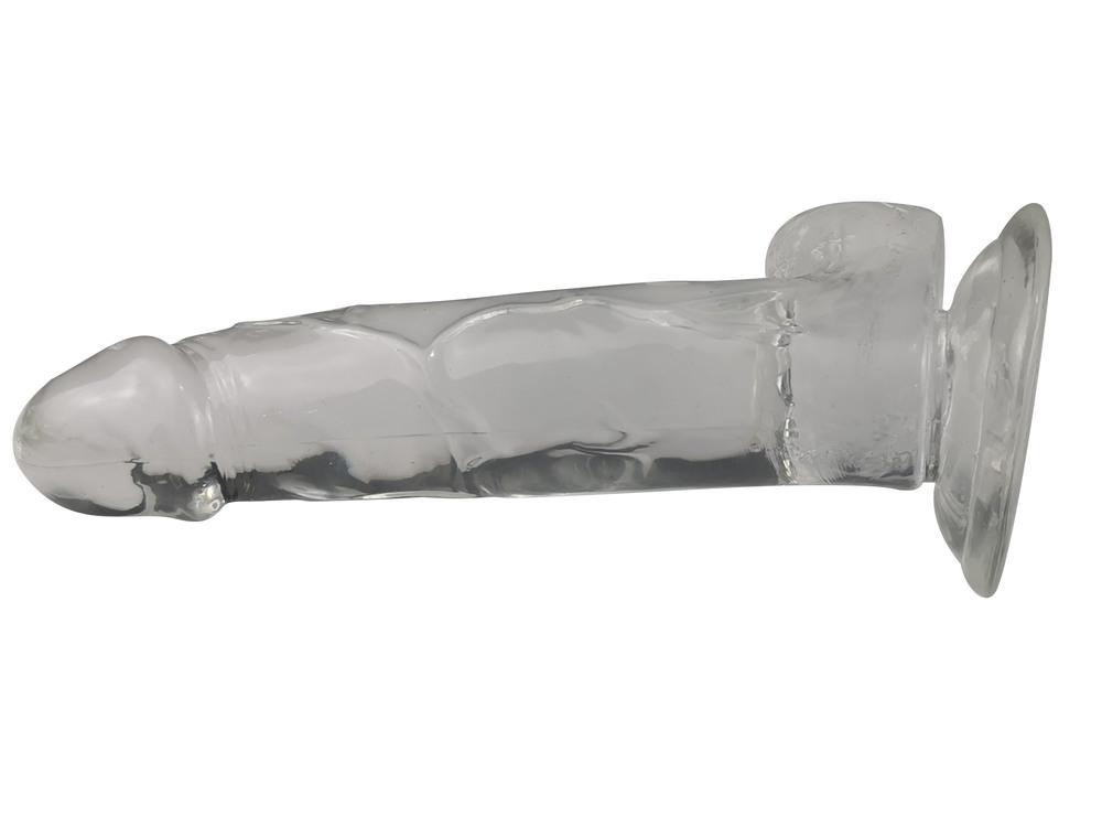 BASIC-X-Rocco-transparentni-penis-s-prisavkou-M-8 BASIC X Rocco transparentní penis s přísavkou M