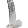 BASIC X Rocco transparentní umělý penis s přísavkou L