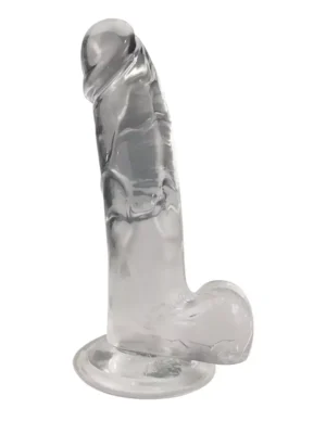 BASIC X Rocco transparentní umělý penis s přísavkou L
