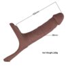 BASIC X Strap-on dutý připínací penis tělový