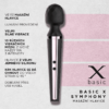 BASIC X Symphony masážní hlavice černá