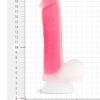 BOOM Dual Density Dildo Glow in Dark celorůžové