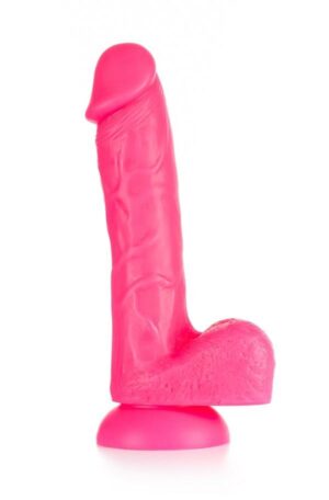 BOOM Dual Density Dildo Glow in Dark celorůžové