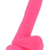 BOOM Dual Density Dildo Glow in Dark celorůžové