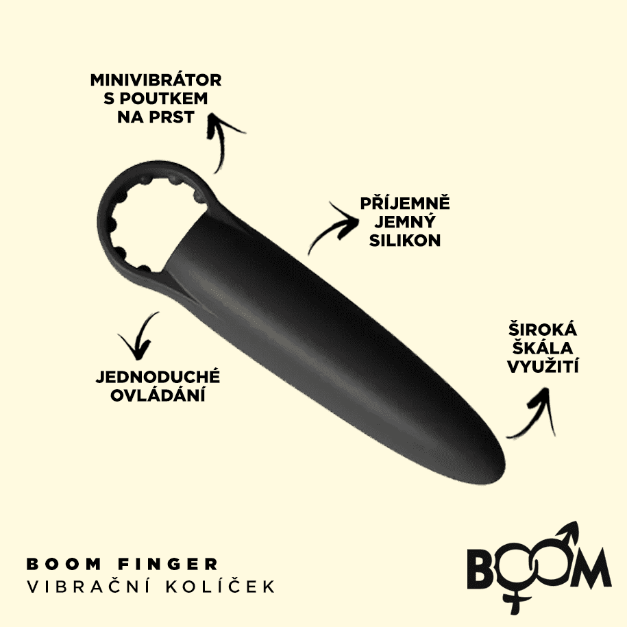 BOOM-Finger-vibracni-kolicek-cerny-2 BOOM Finger vibrační kolíček - černý