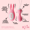 BOOM Rabbit&Balls 2v1  vibrační vajíčko růžové