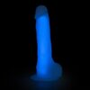 BOOM silikonové dildo svítící ve tmě fialové