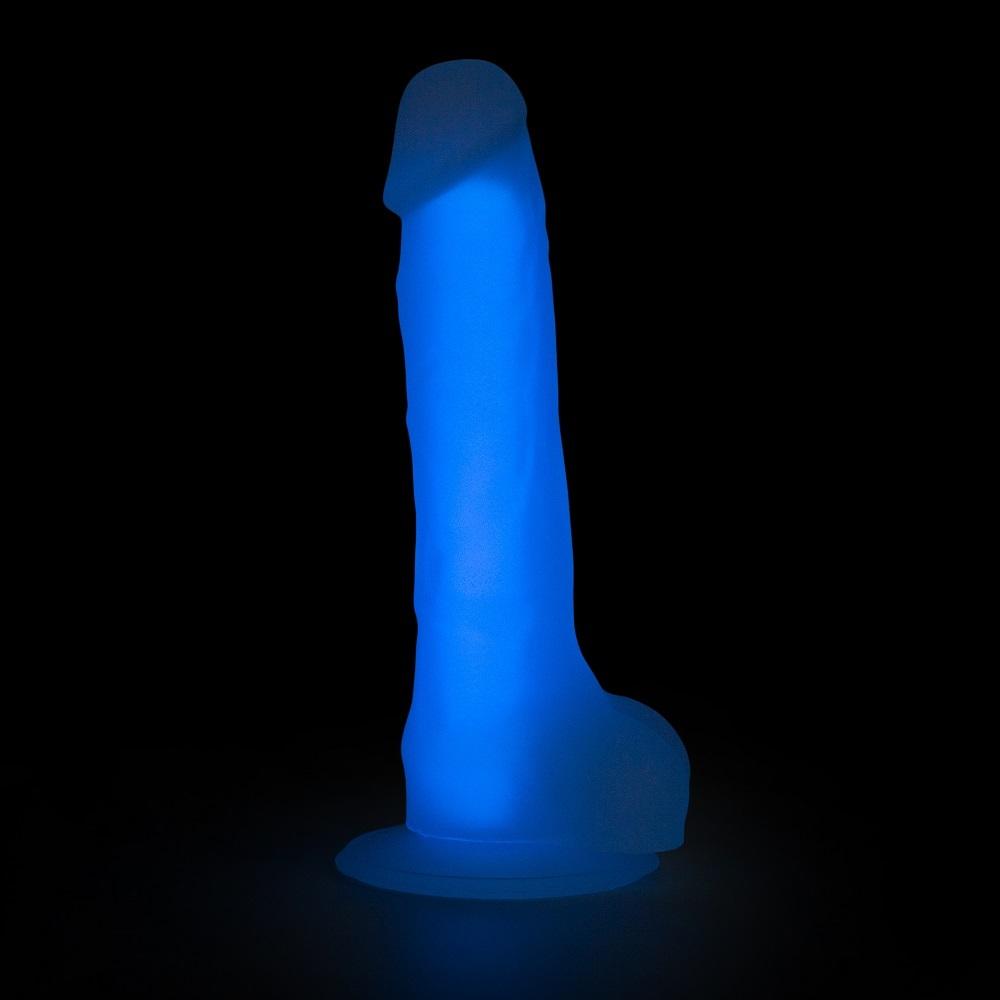 BOOM-silikonove-dildo-svitici-ve-tme-fialove-4 BOOM silikonové dildo svítící ve tmě fialové