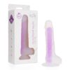 BOOM silikonové dildo svítící ve tmě fialové