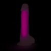 BOOM silikonové dildo svítící ve tmě růžové