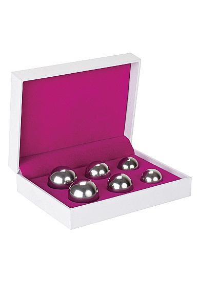 Ben-wa-kulicky-set-6-ks-stribrny Ben-wa kuličky set 6 ks - stříbrný