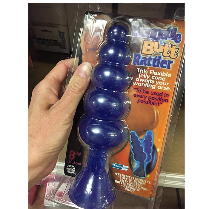 Bendable-Butt-Rattler-analni-kolik-modry-2 Bendable Butt Rattler anální kolík - modrý