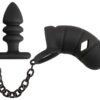 Black Velvets Klec na penis a anální kolík