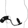 Black Velvets Klec na penis a anální kolík