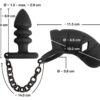 Black Velvets Klec na penis a anální kolík
