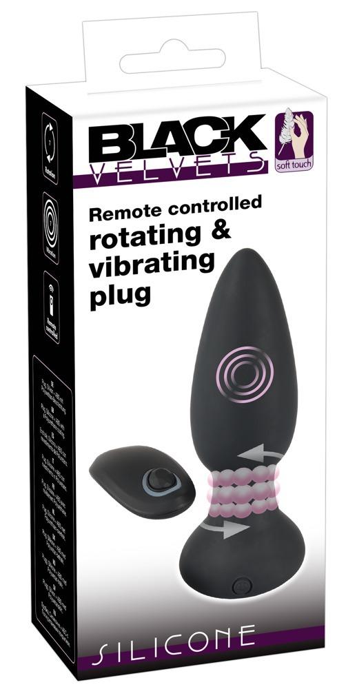 Black-Velvets-Remote-Controlled-Silicone-Rotating-Vibrating-Plug-12 Black Velvets Remote Controlled Silicone Rotating & Vibrating Plug