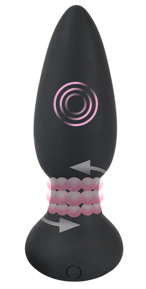 Black-Velvets-Remote-Controlled-Silicone-Rotating-Vibrating-Plug Black Velvets Remote Controlled Silicone Rotating & Vibrating Plug