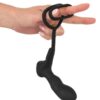 Black Velvets Vibrátor na prostatu s dvojitým kroužkem