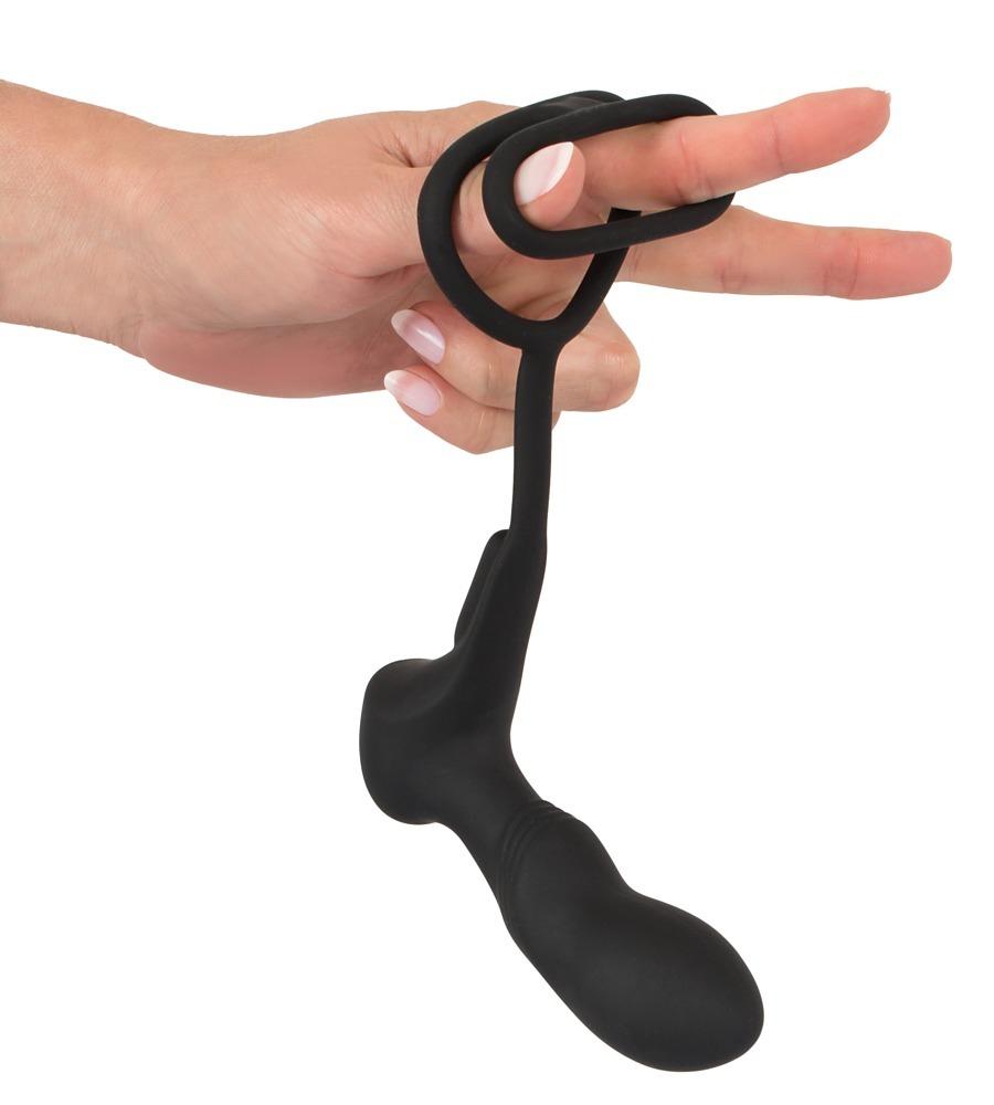Black-Velvets-Vibrator-na-prostatu-s-dvojitym-krouzkem-2 Black Velvets Vibrátor na prostatu s dvojitým kroužkem