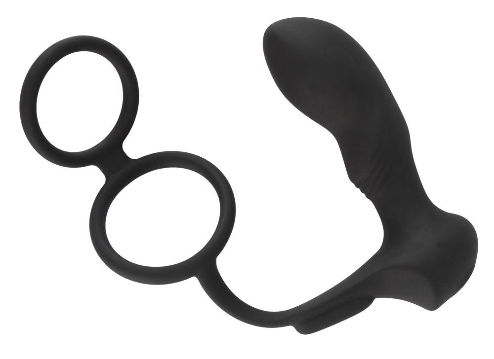 Black-Velvets-Vibrator-na-prostatu-s-dvojitym-krouzkem Black Velvets Vibrátor na prostatu s dvojitým kroužkem