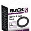 Black Velvets XXL erekční kroužek na penis a varlata