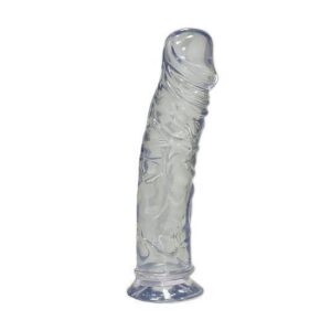 Crystal Clear Medium Dong gelové dildo s přísavkou čiré
