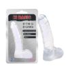 Ding Dong dildo gelové transparentní