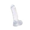 Ding Dong dildo gelové transparentní