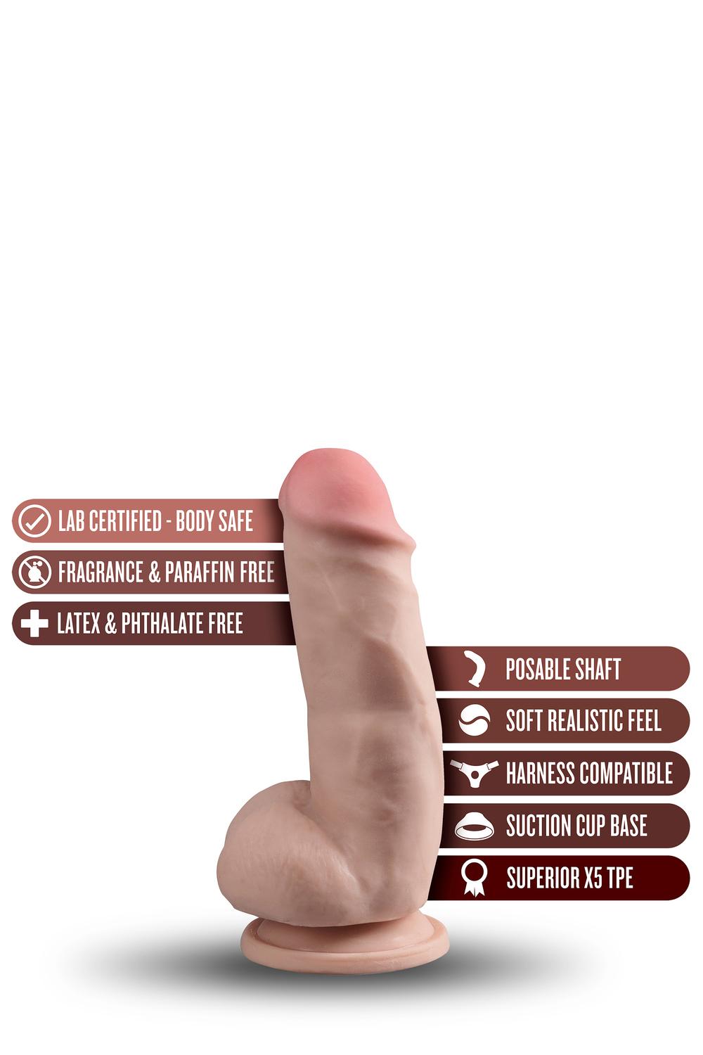 Dr.Skin-plus-Girthy-Posable-Dildo-s-prisavkou-18-cm-4 Dr.Skin plus Girthy Posable Dildo s přísavkou 18 cm